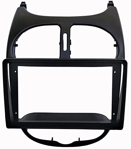 UGAR 7 y 9 Pulgadas Compatible para Peugeot (206) 1998-2007 2 DIN Kit Montaje Autoradio Marco Radio para Coche