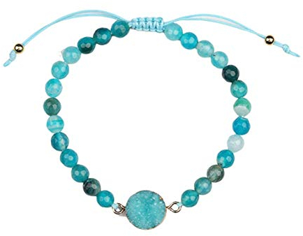 PLUS PO Freundschaftsarmband Armband Frauen Wachs Seil weben Armband Positives Armband handgewebtes Armband Kristall Cluster Armband Süßes Armband 1