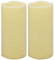 2PCS 7 Waterproof LED Flameless Timer Candles, 1000 Hours Long Battery Life / Flickering Battery Operated Electric Outdoor LED Large Pillar Candle for Outside Lantern Festival Decor etc.