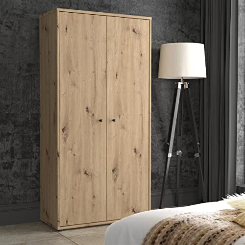möbelando Schrank Beistellschrank Aktenschrank Standschrank Holzschrank Tembi I Artisan Eiche