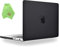 UESWILL Case Compatible with MacBook Pro 14 inch M4 M3 M2 M1 Pro Max Chip & Touch ID, 2024 2023 2022 2021 Release, Smooth Matte Hard Shell Cover + Microfiber Cloth, Black