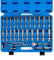 Neiko 02513A 3/8-Inch-Drive Ratchet and Socket Set, 53-Piece Standard and Deep SAE Sizes 5/16 to 7/8, Metric Sizes 8 mm to 19 mm, Mechanic Socket Set Made with CRV Steel
