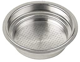 52mm Coffee Portafilter Basket, 1 Cup Double Layer Stainless Steel Pressurized Coffee Filter Basket Bottomless Portafilter Espresso Machines Accessories for EUPA 1817 1819 Gustino 1PCS