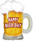 Flexmetal XL Supershape Happy Beer-Day Foil Balloon 27 x 25 Suitable for Air or Helium Perfect Birthday Party Decoration