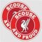 Scouse & Proud S/A Vinyl-Aufkleber, Rot, Liverpool für Auto, Van, LKW, LKW, 2 Stück
