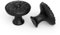 goldenwarm 10 Pack Black Knobs Black Drawer Knobs with Floral Pattern, Solid Zinc Alloy