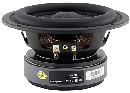 Altavoz subwoofer de 5.25 pulgadas o 4 8 ohmios 60 W, modificación de woofer de graves profundos, estantería para libros de cine en casa o