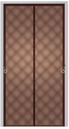 Tenda Magnetica Termica per Porta Inverno 85x230cm,Isolante Termico e Impermeabile,Protezione dal Freddo e Calore,Zanzariera Magnetica per Risparmio Energetico,Adatta a Casa e Ufficio,Marrone
