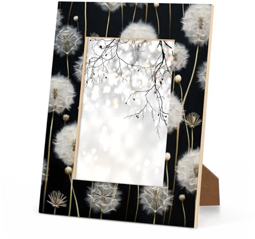 Foerrkelg Pusteblume Vintage 12,7 x 17,8 cm Bilderrahmen 12,7 x 17,8 cm für Wandbehang und Tischdekoration, Fotorahmen für vertikale oder horizontale Präsentation