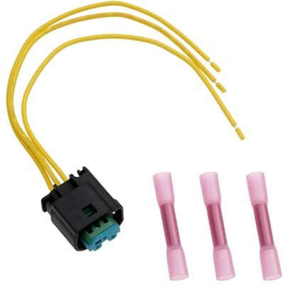 YINETTECH 1 Stück 3Pin Buchse Gehäuse mit Kabel Reparatur Kit 61130141152 61132359998 Kompatibel mit BMW für PDC ESP DWA
