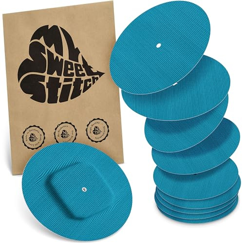 MySweetStitch – 10–25× Cerotto Simplera rotondo, overpatch Ø 70 mm, delicato sulla pelle, impermeabile e traspirante (Petróleo, 10)