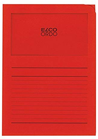 Elco 29489.92 Ordo Organisationsmappe Classico, 220 x 310 mm, 120 g, intensivrot