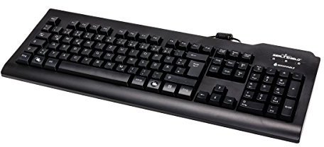 GETT KL16005 Tastatur (Deutsch, PS/2, USB) schwarz, C13S050662