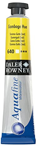 Daler-Rowney Aquafine Watercolour Paint, Aluminium Tube, 0.27oz - 8 ml, Gamboge Hue