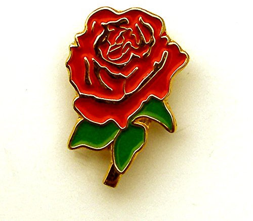 ENGLISH ROSE LAPEL BADGE - England, Rugby, Patriotic, UK Seller