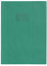Calligraphe 72205C Un Protège-Cahier Grain Cuir Vert sapin - A4 21x29,7 cm - 22/100ème avec Porte-Étiquette - PVC Opaque