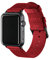 Archer Watch Straps - Premium Nylon Straps for Apple Watch (Red, Black, 44/45/46/49mm)