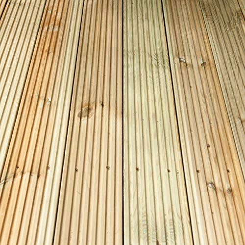 Forest Garden Forest Deck Board, Pressure Treated, 2.4 m/Pack of 20