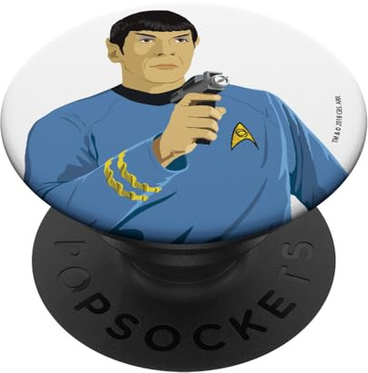 Star Trek Spock Action Pose Portrait PopSockets mit austauschbarem PopGrip