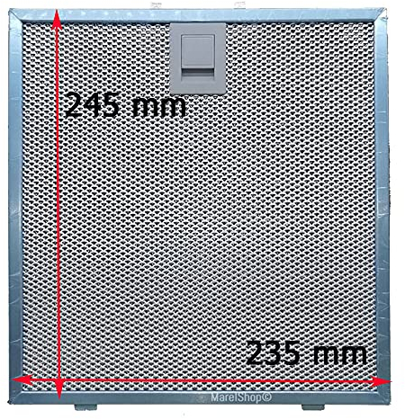 Marel Shop® - Filtro Alluminio per Cappa compatibile con Falmec 235 x 245 x 8 mm