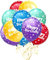 Oblique Unique® 10 Luftballons mit Happy Birthday für Kinder Geburtstag Feier Party Deko Geburtstagsdeko Ballons Bunt (Happy Birthday)