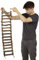 HappyBird | Vogelleiter | Natural Ladder L | 110 x 20 cm für Papageien | Leiter aus Naturästen - Papageienleiter