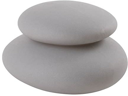 8 seasons design Shining Stone, LED Stein-Lampe 39 x 22 cm (grau), E27 Fassung inkl. Leuchtmittel in warmweiß, beleuchteter Dekostein, Badezimmer-Lampe, Pool, Yoga, innen & außen