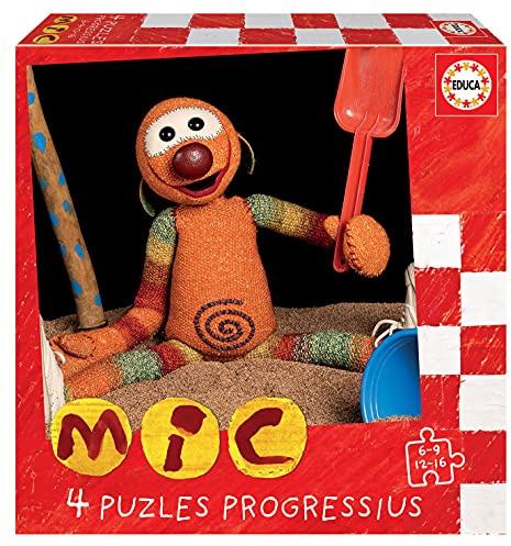Educa - Kinderpuzzle Set | 4 Puzzles 6/9/12/16 Teile | Progressives Kinderpuzzle ab 3 | ab 3 Jahren (19104)