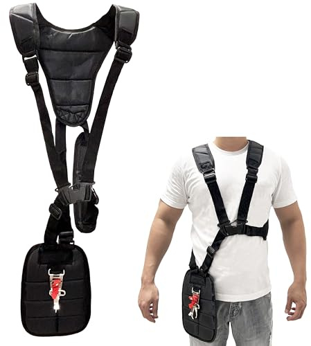 Hippotech - Imbracatura per spalla per tagliaerba, imbracatura in nylon per decespugliatore da giardino, adatta per kit decespugliatore tagliabordi