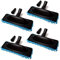 4er Set Staubsauger Universal Bodendüse mit Mikrofaser Wischmop Wasserstaubsauger Wischdüse Hartbodendüse Universell Bodenwischer Düse