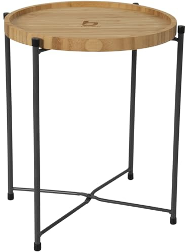 Bo-Camp Campingtisch Beistelltisch Carnaby M Tablett BBQ Klapptisch Bambus Holz