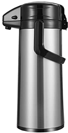 ZOGBX 2,5 Litri / 88 Oz Airpot con Pompa, Thermos Ermetico da in Acciaio Inox,Termos per caffè E tè,Trattiene Il Calore per 24 Ore E Il Freddo per 48 Ore,Termos A Pompa per Bevande Calde E Fredde