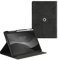 kwmobile Cover Compatibile con Samsung Galaxy Tab S6 Lite - Custodia Tablet Simil Pelle Nabuk con Porta Penna Nero - Rotazione 360°