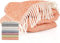 Tagesdecke Kuscheldecke Sofaüberwurf Couch Decke Sofadecke Wohnzimmerdecke Bettüberwurf mit Fransen Emma 150x200cm Orange