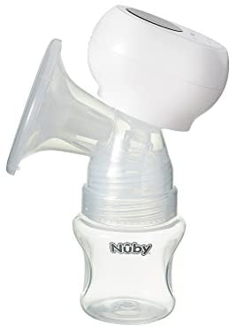 Nuby Wireless Breast Pump – Compact Design | Touchscreen Controls | Rechargeable Battery | Stimulation & Expression