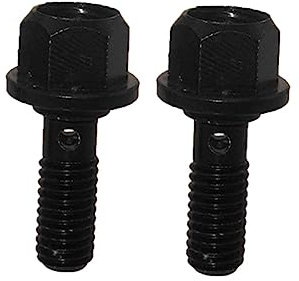 STONEDER Bullone Banjo M8 x 1,25 per moto freno olio radiatore Pit Dirt Bike ATV Quad Go Kart ciclomotore scooter (nero)