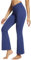 BALEAF Schlaghose Damen Stoff Ygahose weites Bein 32 Sporthose Stretch Hohe Taille Flare Leggings Bauchkontrolle Blau L