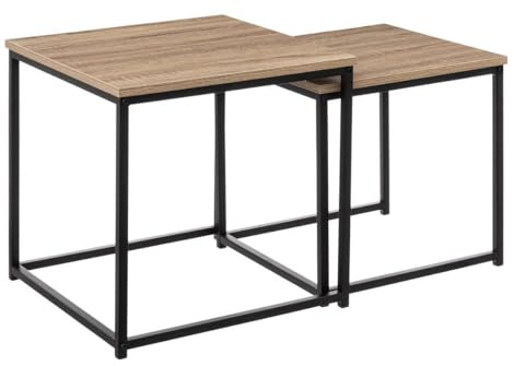 5five Aliaj Beistelltisch, Eichenoptik, naturfarben, 2 Stück