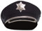 TrendandStylez Polizeimütze schwarz, Einheitsgröße, Mütze Polizist, Sheriff für Damen und Herren, für JGA, Mottoparty, Karneval