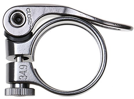 Tiuimk Original Risk Leichte Aluminiumlegierung Schnellspanner Sattelstützenklemme – Titanfarbe – 34,9 mm
