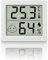 Digitales Thermometer Hygrometer Ultradünnes 3,1-Zoll-Großbild, elektronisches Thermo-Hygrometer Innen, Digitalanzeige für Temperatur und Luftfeuchtigkeit Temeo Hygro Indicator Messgerät (weiß)