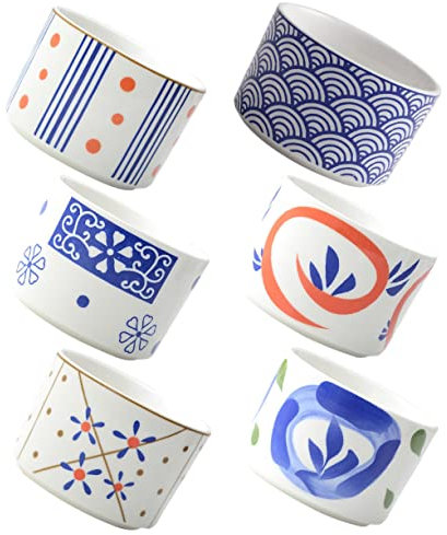 POPETPOP 6 Piezas Maceta De Cerámica Japonesa Macetero Macetas Decorativas De Ceramica Maceta Verde Jardineras De Interior Maceta De Ceramica Maceta Japonesa Mini Planta Escritorio