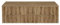 Lomadox Badezimmer Doppelwaschtisch 160cm, Eiche, geringe Tiefe (40cm)