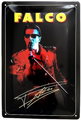 Blechschild 30 x 20 cm Falco im Red Jacket - DekoNo7