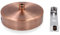 Metall Baldachin (Decken Rose) mit Bajonett-Befestigung/Deckenbaldachin für Hängeleuchte inkl. Zugentlastung | Ø 100 mm | Höhe 25 mm (Antik Kupfer)