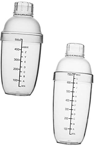 SHOWERORO Bottiglia Di Resistente Shaker Per Cocktail Con Impugnatura Tazza Trasparente Grams Decorazione Da Bar Per Shaker Di Tè Al Latte