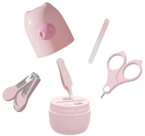 Baby-Nagelknipser-Set,Baby-Nagelknipser-Set Niedliche | Baby-Nagelfeile und Pinzette mit Aufbewahrungsbox, Baby-Nagelknipser und Schere für Baby-Mutter