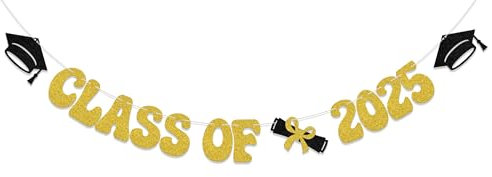 Cartel de clase de 2025, suministros para fiesta de graduación, decoraciones de graduación We are So Proud of You, pancarta de felicitaciones de graduación 2025 para suministros de fiesta de