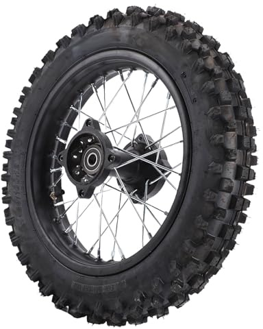 Tbest 12-Zoll-Hinterradfelgen-Reifenbaugruppe 80/100 – 15-mm-Achse für Apollo SSR XR CRF Tao Kayo TSD 110 TD 125 Dirt Bike. Reibungslose Fahrt und Hervorragende Traktion auf