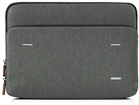 Cocoon GRAPHITE - Case and Organizer Macbook 15' , Business Bag , Fake Fur Padded , Laptop Protection - Grey - 38,1 x 5,7 x 26,6 cm